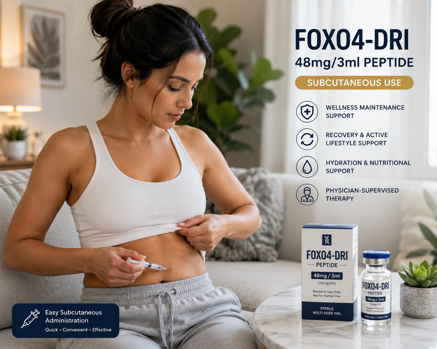 FOXO4-DRI 48mg/3ml Peptide Therapy